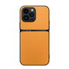 For iPhone 14 Pro Max Litchi Leather Magnetic Full Coverage Shockproof Phone Case(Yellow)