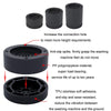 Washing Machine Base Non-Slip Heightening Fixed Shock-Absorbing Foot Pads, Color: Black 8.5cm