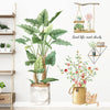 Wall Decoration Plant Stickers Living Room Sofa Background Decorative Wallpaper 30x90cm