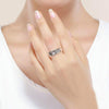 S925 Sterling Silver Ring Flower Dance Fashion Personality Ring, Size:9 US Size