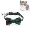 Christmas Pet Collar with Bells & Bow (Green)