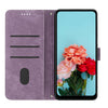 For Xiaomi Redmi K70 / K70 Pro Skin Feel Stripe Pattern Leather Phone Case with Long Lanyard(Purple)