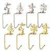Christmas Decorative Hook Cartoon Christmas Hanger, Spec: Gold Snowflake