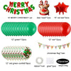 12 Inch Sequin Mall Decoration Balloon Christmas Set(Red And Green Letters)