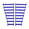 16 PCS / Set Running No Tie Shoelaces Fashion Unisex Athletic Elastic Silicone ShoeLaces(Royal Blue)
