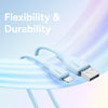 Baseus Pudding Series 2.4A USB to 8 Pin Fast Charging Data Cable, Length:1.2m(Blue)