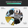 SPOVAN PR1 Outdoor Waterproof Luminous Bluetooth Smart Watch(Black)
