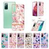 For Samsung Galaxy S20 FE 4G / 5G Flowers and Plants Series IMD TPU Phone Case(Blue Rose)