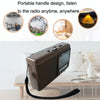 BAIJIALI PX-54U Brown Multi-band Retro Pointer Radio USB Plug In Card Radios