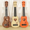 Children Simulation Musical Educational Toy Playable Ukulele Small Guitar(Mahogany)