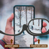 Makeup Presbyopic Glasses Monolithic Reading Glass Magnifying Glass, Degree: +400(Light Blue)