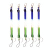 5pcs Spring Key Rope Plastic Keychain Environmentally Friendly Elastic Chain(Colorful Random Delivery)