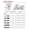 190T Motorcycle Rain Covers Dustproof Rain UV Resistant Dust Prevention Covers, Size: XXXXL(Black and Silver)
