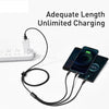 Baseus CAMLTWJ-01 1.5m 3.5A USB to 8 Pin + USB-C / Type-C + Micro USB 3 in 1 Fast Charging Data Cable(Black)