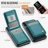 For iPhone 11 JEEHOOD J06 British Style RFID MagSafe Card Bag PU Phone Case(Green)