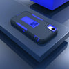 For iPhone XR Magnetic Holder Phone Case(Sapphire Blue + Dark Blue)
