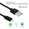 3m 3A Woven Style Metal Head 8 Pin to USB Data / Charger Cable(Black)