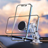 Aluminum Alloy Rotatable Lift Mobile Phone Holder Car Holder,Style:  Magnetic style Black