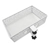 Hidden Under Desk Miscellaneous Storage Basket, Color: White Fixed