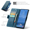 For Samsung Galaxy S25 5G CaseMe 023 Butterfly Buckle Litchi Texture RFID Anti-theft Leather Phone Case(Blue)