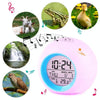 Round Color Light Gradient Alarm Clock Perpetual Calendar Clock