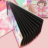 Hand Painted Scratch Paper Colorful Coil Scratchbook With Pen, Model: Haruita Huahua