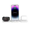 A75 Folding 3 in 1 Wireless Charger Suitable for Apple Watch Mobile Phone Headset(White)