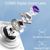C13 2.88 inch 4K 8X Optical Zoom Telescopic Lens HD Digital Camera, Spec: White+Card Reader+Wiper