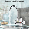 220V Kitchen Tankless Water Heater Instant Electric Faucet Electric Heater Tap with Temperature Display(Water from below)