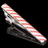 Men Business Formal Wedding Tie Clips, Color: Red Trapezoidal