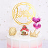 R3F1M0 Resin Cake Ornament Gardening Flower Pot Scene Matching Home Decoration(Mushroom Castle)