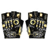 Punk Biker Half Finger Gloves Halloween Accessories(L)