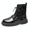 Men Martin Boots High-top Retro Sock Mouth Men Boots, Size: 43(BS-CL5581 Black)