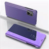 For Galaxy M60S / A81 / Note 10 Lite Plated Mirror Horizontal Flip Leather Case with Holder(Purple Blue)