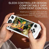 E6 Handheld Game Console 5 Inch IPS Screen Retro Gamebox  With 2 Handles 128GB(Black)