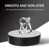 13.8cm USB Charging Smart 360 Degree Rotating Turntable Display Stand Video Shooting Props Turntable for Photography, Load 3kg(Black)