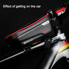 WILD MAN E2 Waterproof Front Bag MTB Mobile Phone Sets Bicycle Tube Bag Riding Accessories(Black)