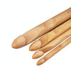 4 PCS Bamboo Handle Sweater Extra Thick Crochet Knitting Material Tools