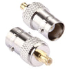 2 PCS BNC Female to MCX Male Connector