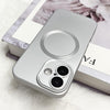 For iPhone 13 Metallic Paint CD Texture MagSafe TPU Phone Case(Silver)