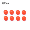 40pcs 16mm TPR Floating Bait Ball Float Water Fake Soft Bait(Orange)
