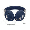For Beats Studio Pro Headphones Silicone Ear Cushion + Headband Cover Set(Black)