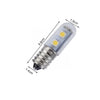 E14 screw light LED refrigerator light bulb 1W 220V AC 7 light SMD 5050 ampere LED light refrigerator home(Cool White)