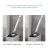 With 24pcs Marine Incense Brush Head Disposable Toilet Brush Set Wall-mounted Throwable Bathroom Cleaning Brush With Cleaning Solution