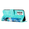 For Samsung Galaxy A33 5G Floral Pattern Leather Phone Case with Lanyard(Green)