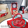 For Samsung Galaxy Z Flip6 360 Rotation Ring Holder MagSafe Shockproof PC Phone Case(Red)