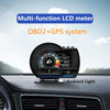 Car HUD Head-Up Display, OBD2+GPS, Speed, RPM, Alerts