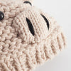 Newborn Babies Photography Clothing Cartoon Pig Shape Woolen Knit Cap, Suitable for age:0-3 Months(Beige)