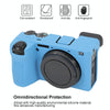 For Sony ILCE-6700 / A6700 Litchi Texture Soft Silicone Protective Case(Blue)