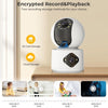 4MP HD Smart WiFi IP Camera | Indoor PTZ Security Cam | White | US Plug
